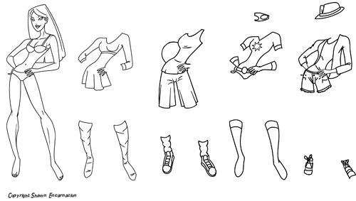 картинки бумажных кукол