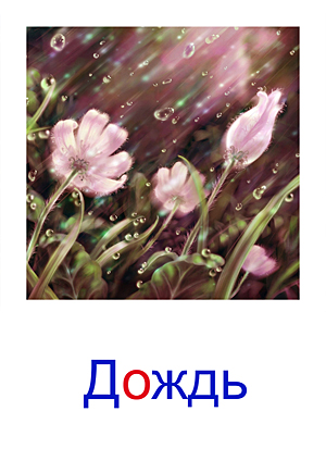 Карточки Домана явления природы
