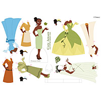 бумажные куклы принцессы