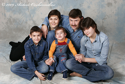 Дружная семья фото