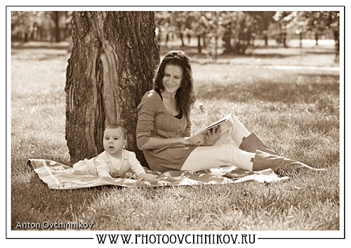 Фотосессия на природе с малышом