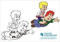Раскраска Карлсон