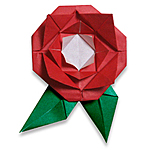 Оригами роза