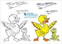 Раскраска Гадкий утенок