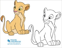 Король лев раскраски