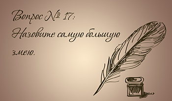 Самая большая змея