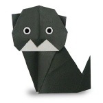 Оригами кошка