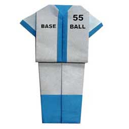 Оригами бейсбольная форма