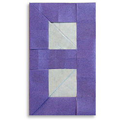 Оригами цифра 8 (восемь)