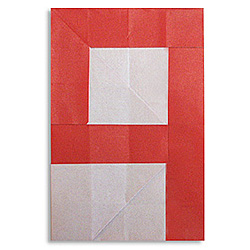 Оригами цифра 9 (девять)