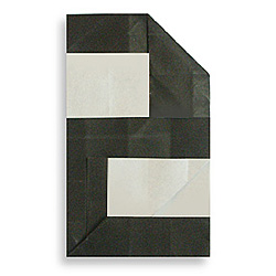 Оригами цифра 2 (два)