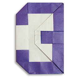 Оригами цифра 3 (три)