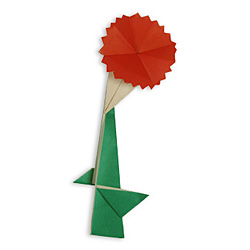 Оригами гвоздика