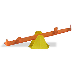 Объемное 3д оригами качели