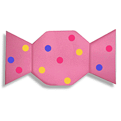 Оригами конфета