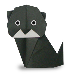 Оригами кошка