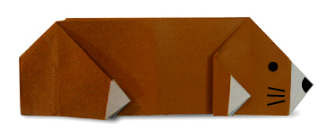 Оригами крот