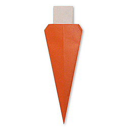 Оригами морковь