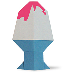 Оригами мороженка