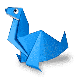 Оригами морской котик