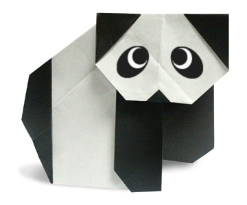Оригами панда