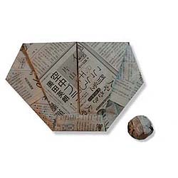 Оригами перчатка из газеты