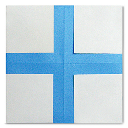 Оригами знак плюс