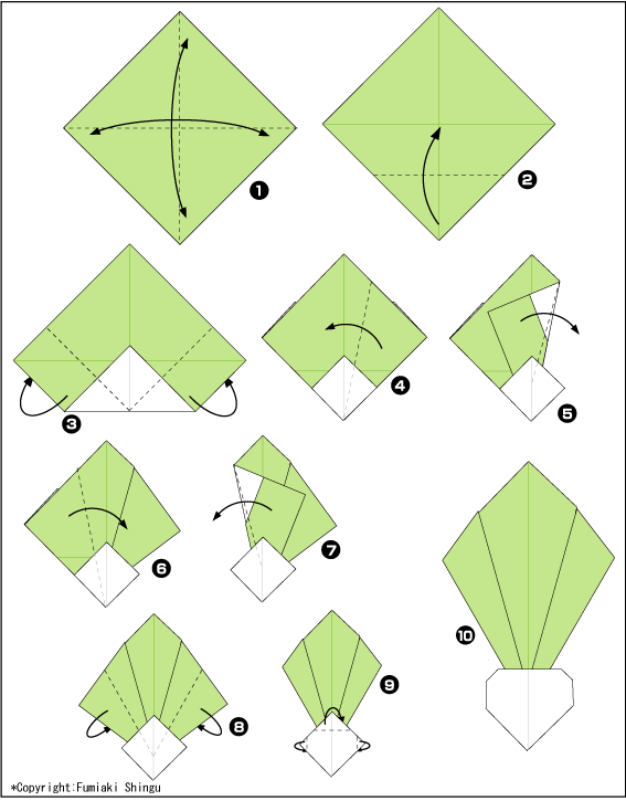 Схема оригами репа