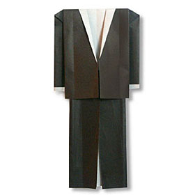 Оригами смокинг