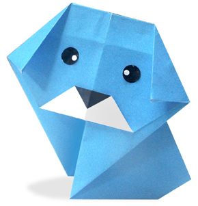 Оригами собака