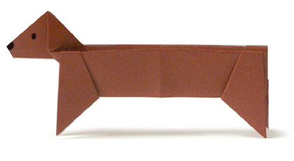 Оригами такса